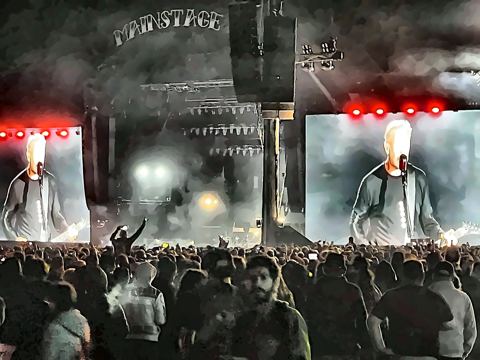 Photo: Carcass — The Scythe's Remorseless Swing (Carcass at Hellfest Open Air)