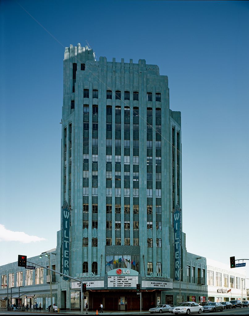 The Wiltern's Art Deco exterior on Wilshire Boulevard, by Carol M. Highsmith.